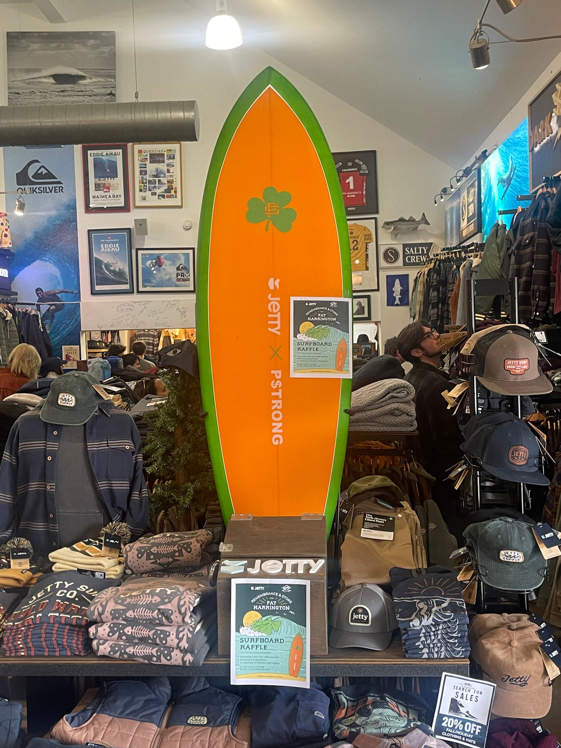 Pat Harrington Surfboard Raffle