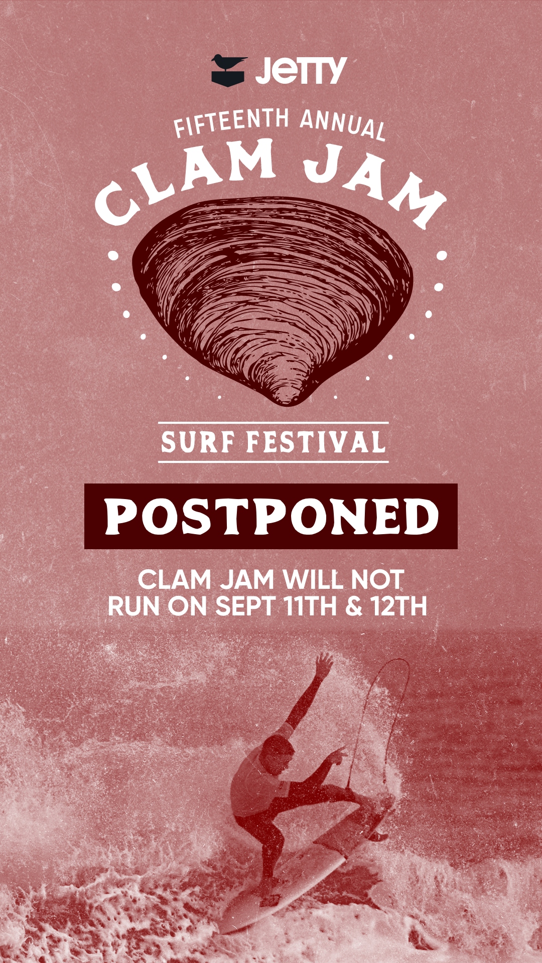 Clam Jam POSTPONED for 9/11 & 9/12