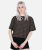 Avalon Striped Tee - Black