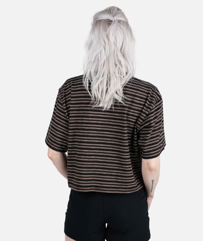 Avalon Striped Tee - Black