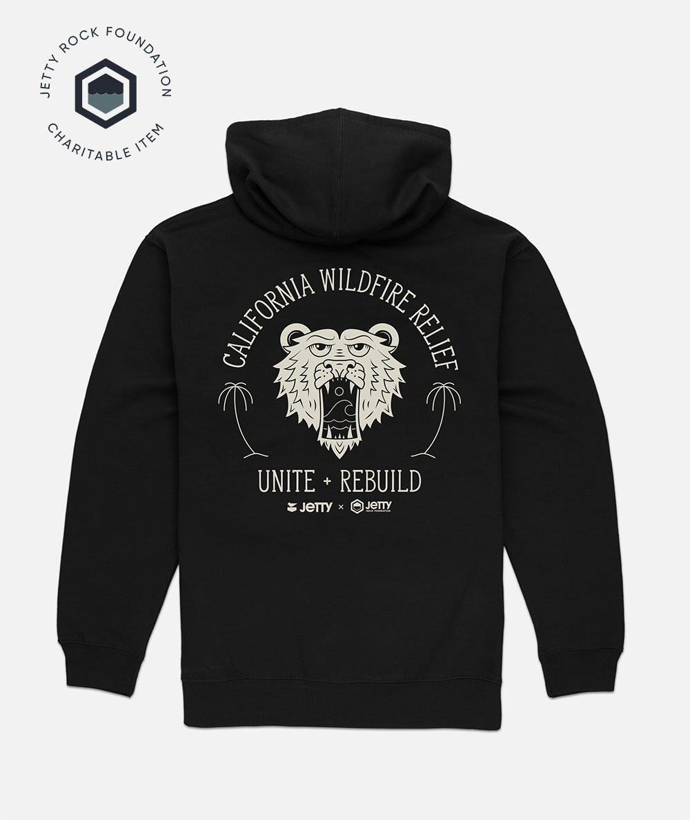 JRF California Wildfire Relief Hoodie - Black