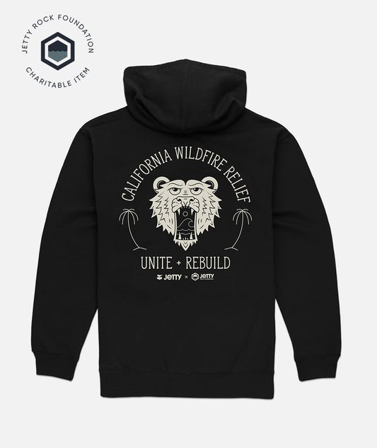 JRF California Wildfire Relief Hoodie - Black