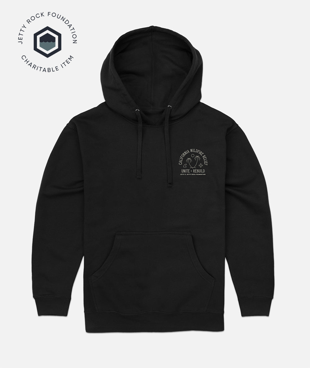 JRF California Wildfire Relief Hoodie - Black