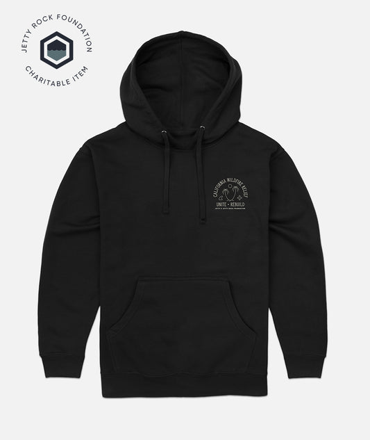 JRF California Wildfire Relief Hoodie - Black