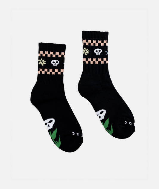 Skull Socks - Black