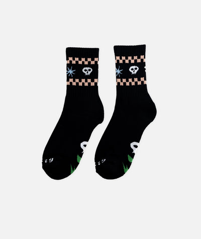 Skull Socks - Black